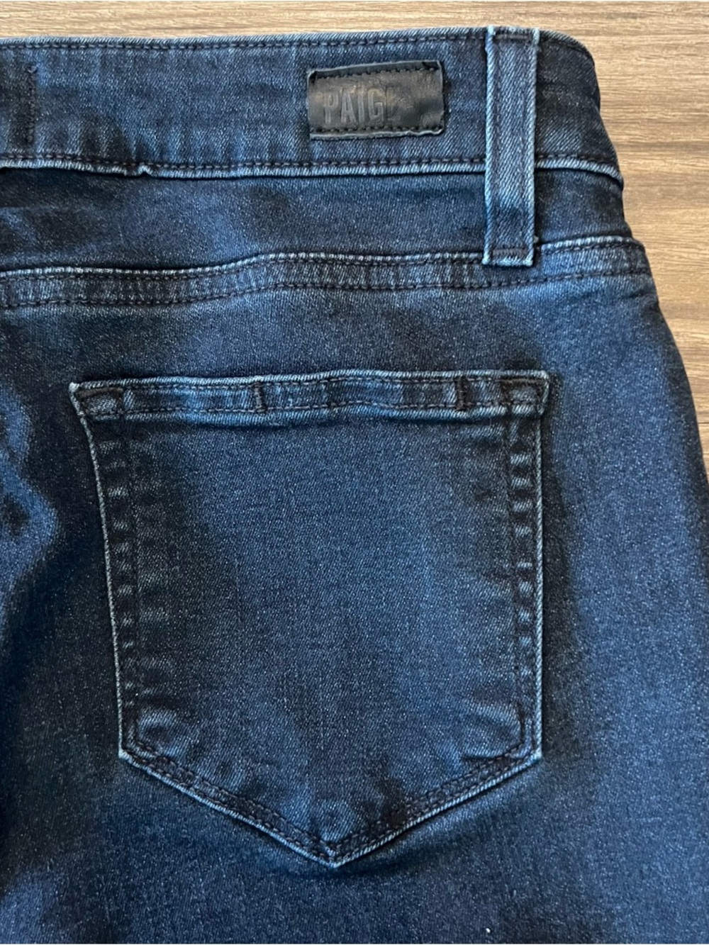 PAIGE Skyline Skinny Jeans Size 28 Azaria Dark Wash Stretch Mid Rise - Picture 9 of 9